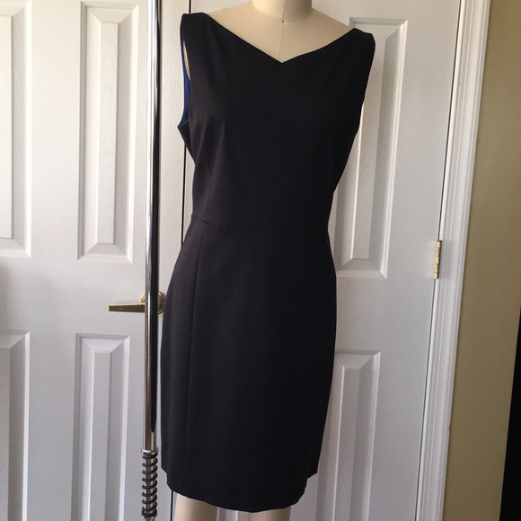ELIE TAHARI BLACK PENCIL SHEATH DRESS EUC - Picture 2 of 8